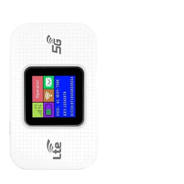4G LTE Mobil WiFi Router, Upp till 150Mbps Hastighet, Ansluter upp till 10 Enheter,LCD 4G Lte Router