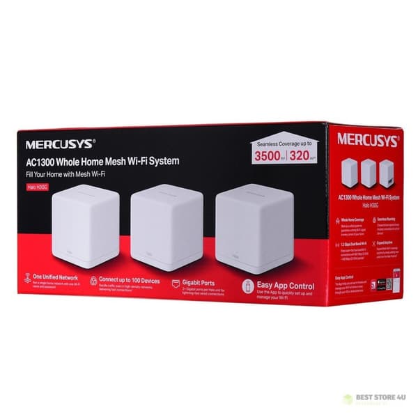 Mercusys Halo H30G -verkkojärjestelmä (3 kpl)