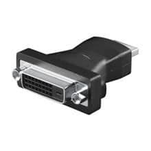 HDMI till DVI-D-adapter - Wentronic A 323 - HDMI 19pin M/DVI-D 24+1pin F - Svart