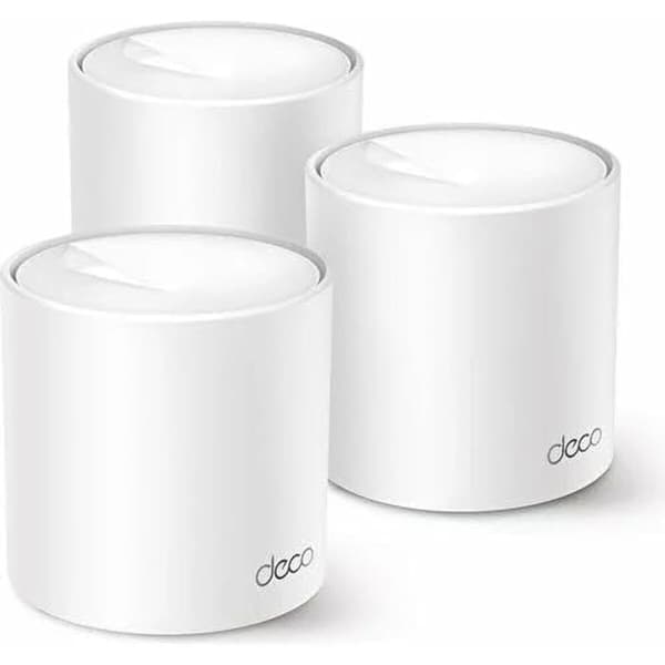 Wi-Fi forstærker + router + access point TP-Link DECO X10(3-PACK) Hvid