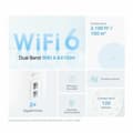 Miniatyrbild 7 av 11: Repeater WiFi + Router + Anslutningspunkt OR: Signalförstärkare WiFi + Router + Anslutningspunkt TP-Link DECO X10(3-PACK) Vit