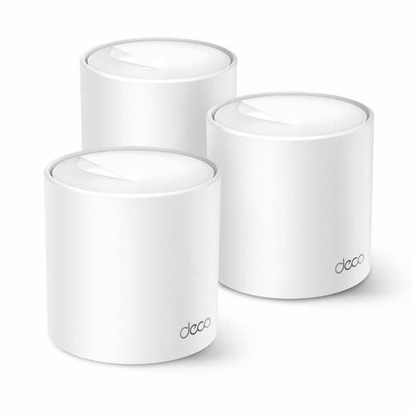 Repeater WiFi + Router + Anslutningspunkt OR: Signalförstärkare WiFi + Router + Anslutningspunkt TP-Link DECO X10(3-PACK) Vit