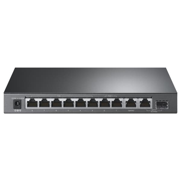 TP-Link 10-ports Gigabit Desktop Switch med 6-ports PoE+ og 2-ports PoE++