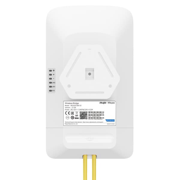 Ruijie Networks RG-EST350 V2 trådløst adgangspunkt 867 Mbit/s Hvid Power over Ethernet (PoE)