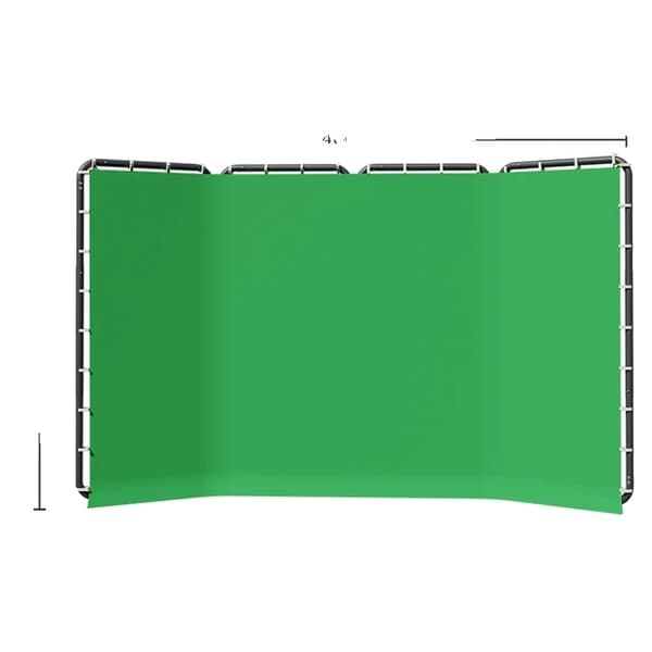 Fotografi baggrundstativ, justerbar højde, grøn skærm baggrunde, 240x400cm Sort 240x400cm Green