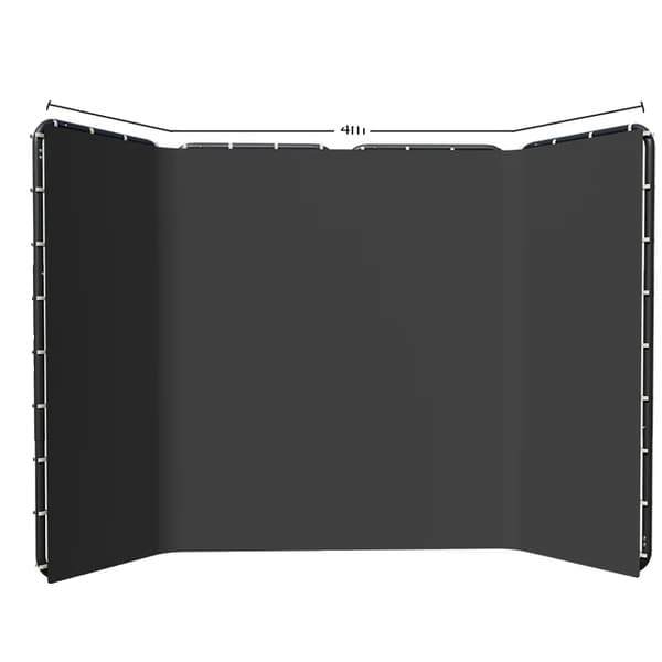 Fotografi baggrundstativ, justerbar højde, grøn skærm baggrunde, 240x400cm Sort