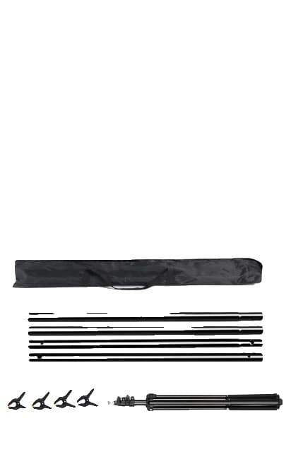 Tripod-teline, vihreän kankaan tuki, yksivärinen kehys, 2X2M 2X2M