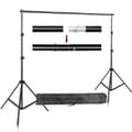 Miniatyrbild 1 av 2: Fotovideo-studio bakgrundsställ, justerbart teleskopiskt system, medföljande bärväska., 2,6x3M, Ny Regular