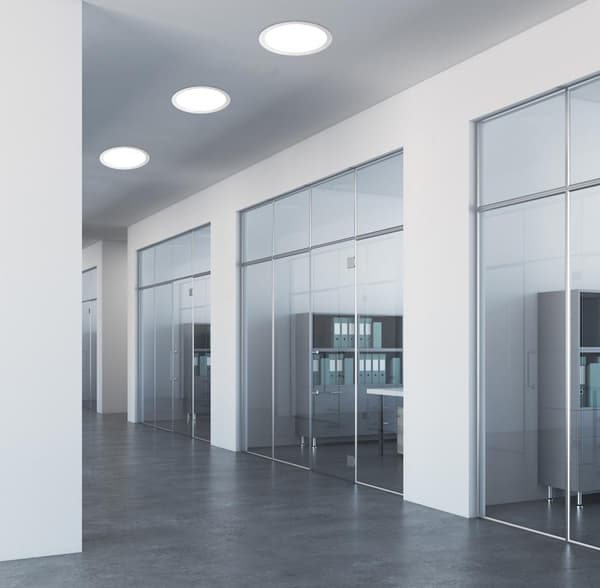SP-02 WH 6W LED 230V loftslampe LED PANEL FAST RUND DIA. 150