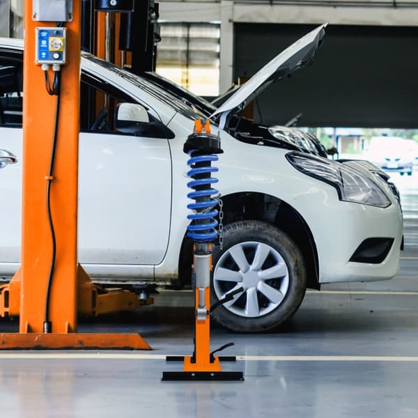 Hydraulic Coil Spring Compressor Strut Tool 3 Ton Tonne 3000KG Load Capacity 8 Height Adjustable Levels Foot Pedal Powder Coated Steel