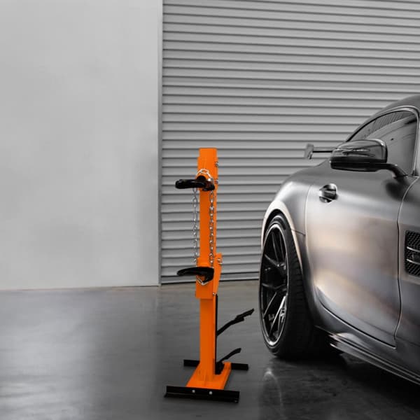 Hydraulic Coil Spring Compressor Strut Tool 3 Ton Tonne 3000KG Load Capacity 8 Height Adjustable Levels Foot Pedal Powder Coated Steel