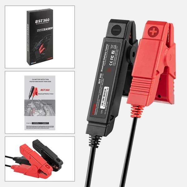 Bluetooth-akkutestiliitinanalysaattori, langaton yhteys, laaja yhteensopivuus, BST-360