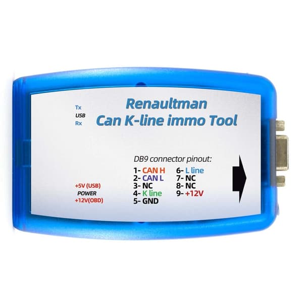 Renault Can K-line Immo Tool, EEPROM-luku- ja kirjoitustuki, OBD2-autoprogrammoija, Punainen