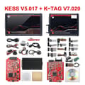 Miniatyrbillede 2 af 2: OBD2 Diagnostisk Værktøj, Ubegrænset Kess V5017, EU RØD PCB, 22PCS Adaptere