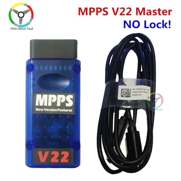 OBD2 Diagnostisk Kabel, Tricore Support, Multiboot Funktionalitet, MPPS V22