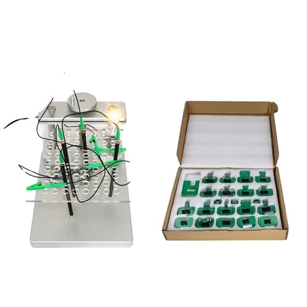 LED BDM-ram, rostfritt stålkonstruktion, 22 st fulla adaptrar., Metall LED BDM RAM 2in1