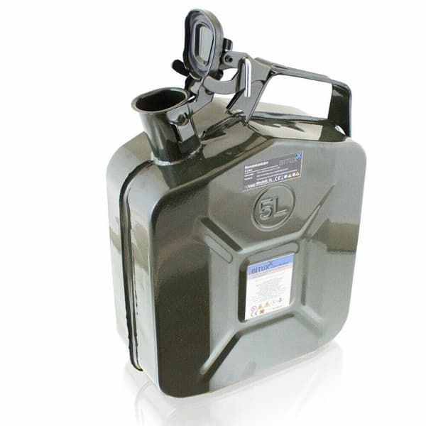 Bajonetbeholders?t med 2, forseglet br?ndstoftank, 5 liter hver