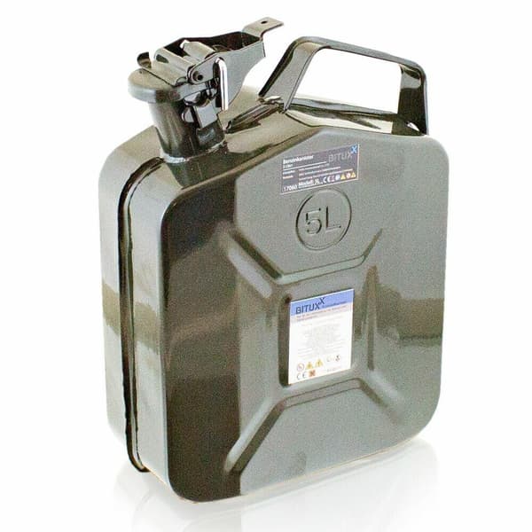 Bajonetbeholders?t med 2, forseglet br?ndstoftank, 5 liter hver