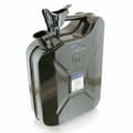 Miniatyrbild 2 av 2: Bituxx 10l metallbeh?llare av st?l med ett set med en solid, l�ckages�ker tratt