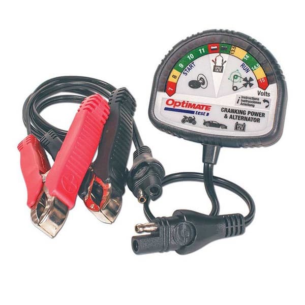 Optimate Akun Tilan Ilmaisin Testmate Mini Ts-120-n Hopeinen