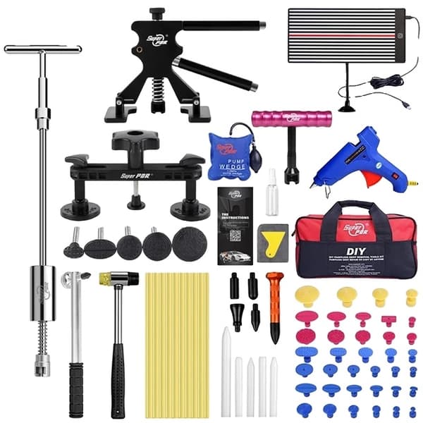 Bil Skada Reparationskit, Lackfri Skada Borttagning, Skadetång Verktyg, Fullständigt reparationskit Luxury kit