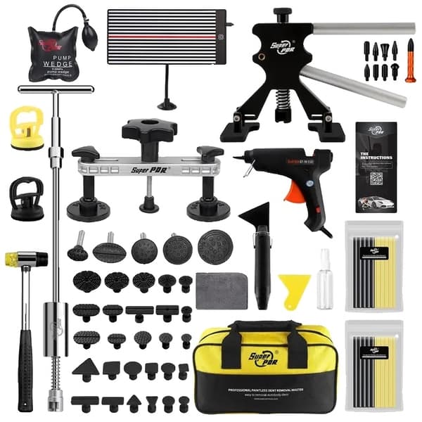Auton lommojen korjaussarja, maalittomat lommontpoistot, lommontpoistotyökalu, Täydellinen korjaussarja Full repair kit