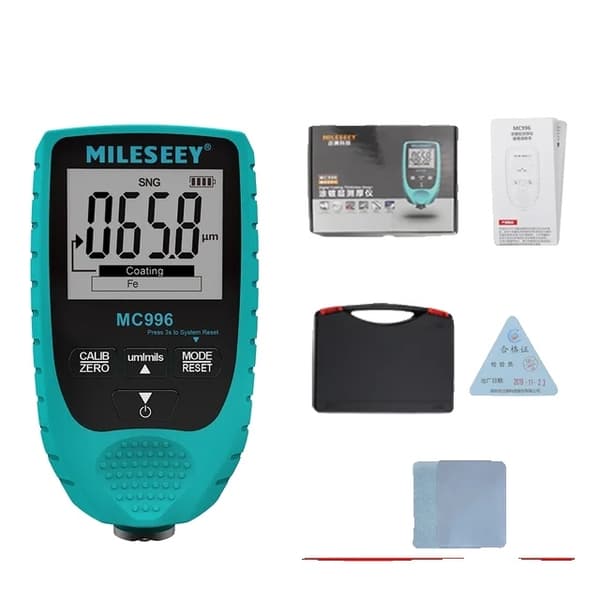 Bilfärg Tjockleksmätare, Noggrann Mätning, Fe & NFe Sond Kit, MC996