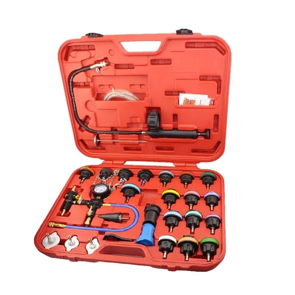 Radiatortrycktester, universell kompatibilitet, vakuumtypstestning