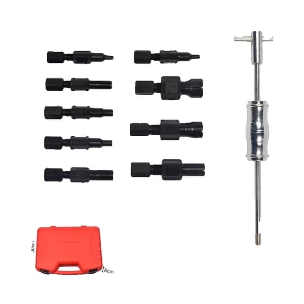Sokkoreikäsarja, liukuharja, laakerinpoistaja, 9 kpl 10pcs