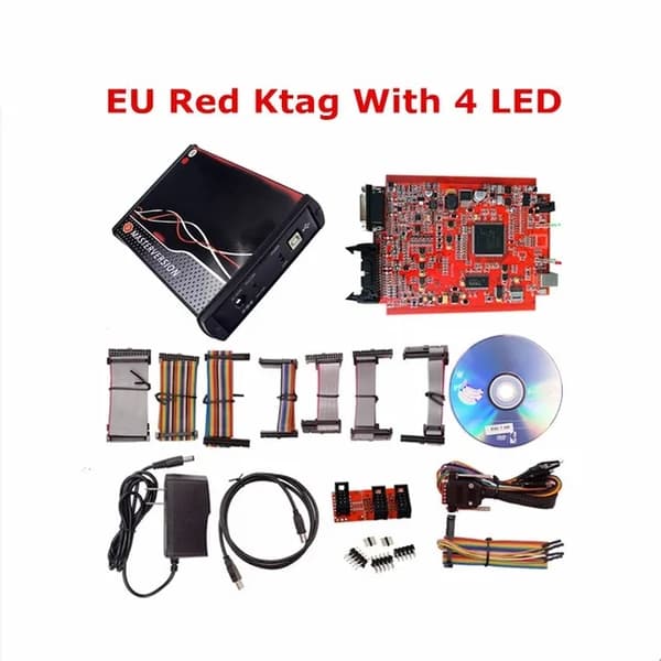 Auton ECU-sirun virityssarja, verkkopohjainen ohjelmointi, ilmainen toimitus, KTAG V7020 4 LED