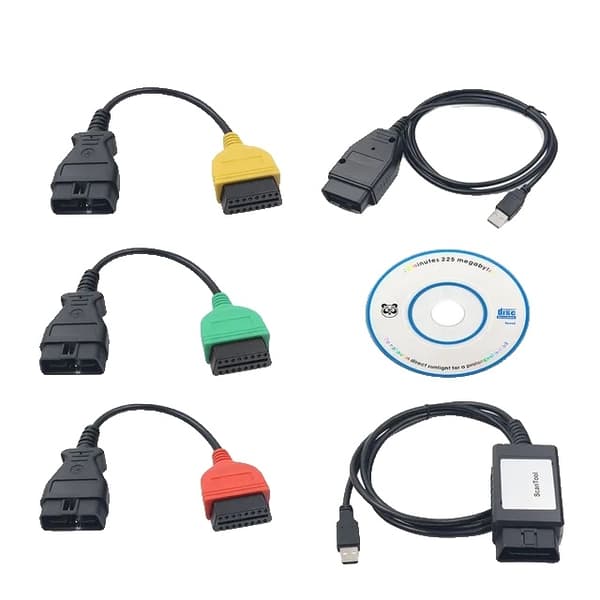 Fiat ECU -skanneri, täysversio V48, diagnostiikkatyökalu, Täysi sovitin V48 Full Adapter V4.8