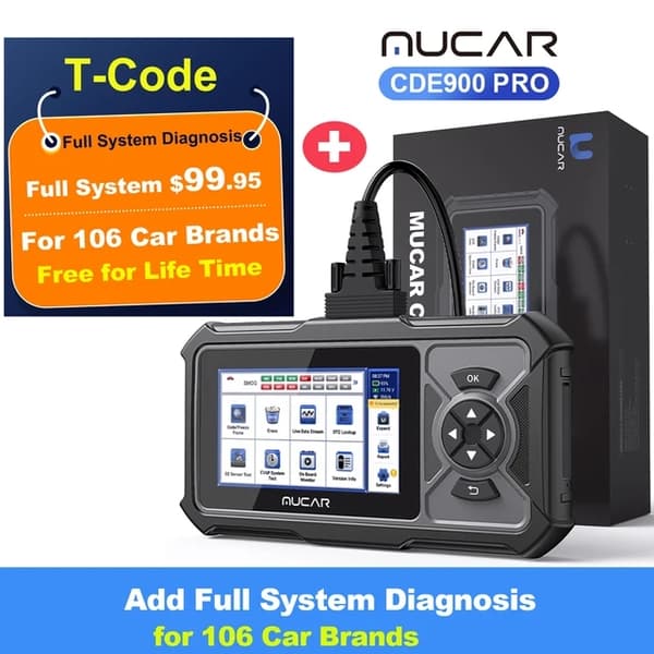 OBD2-diagnostiikkatyökalu, täydellinen järjestelmän diagnoosi, kaksisuuntainen ECU-koodaus, lisää koko järjestelmä