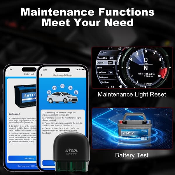 OBD2-skanneri, täydellinen järjestelmädiagnostiikka, Bluetooth-yhteys, AD20 Pro