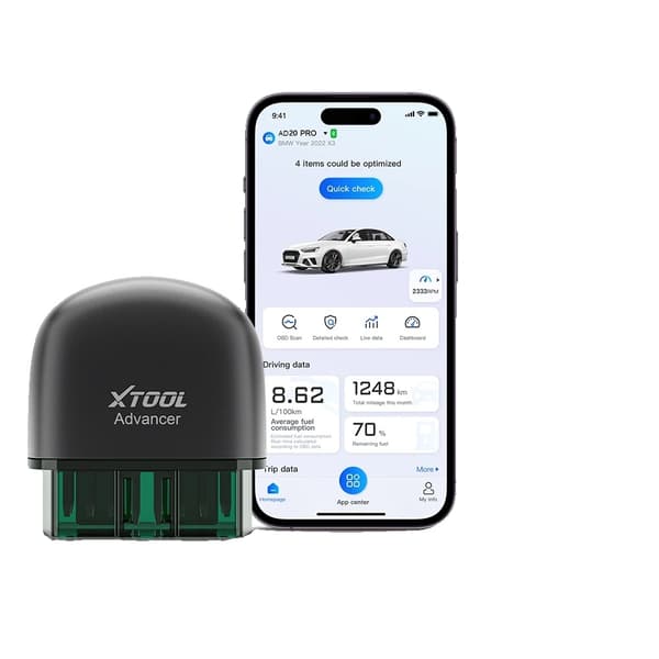 OBD2 Scanner, Fuldt Systemdiagnostik, Bluetooth Forbindelse, AD20 Pro