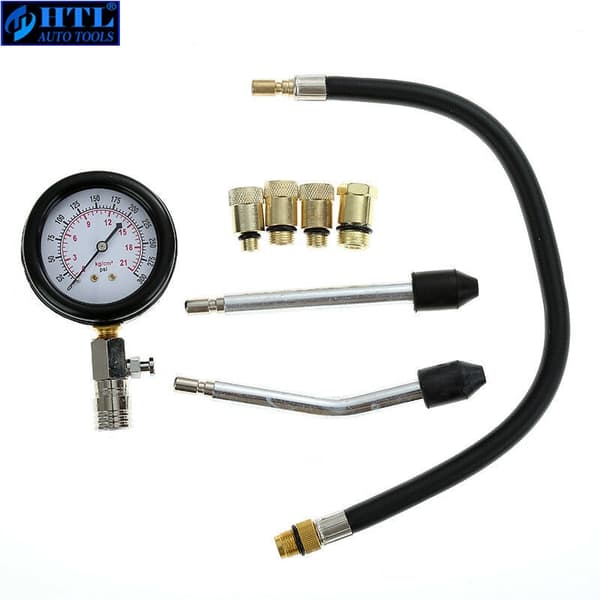 Kompressionstester, Motor Auto Benzin Gas Motor Zylinder, Motorrad Druckmesser