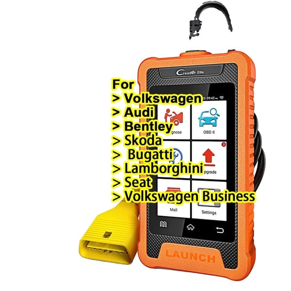 Auton diagnoosityökalu, täysi järjestelmäkattavuus, ECU-koodaus, Punainen