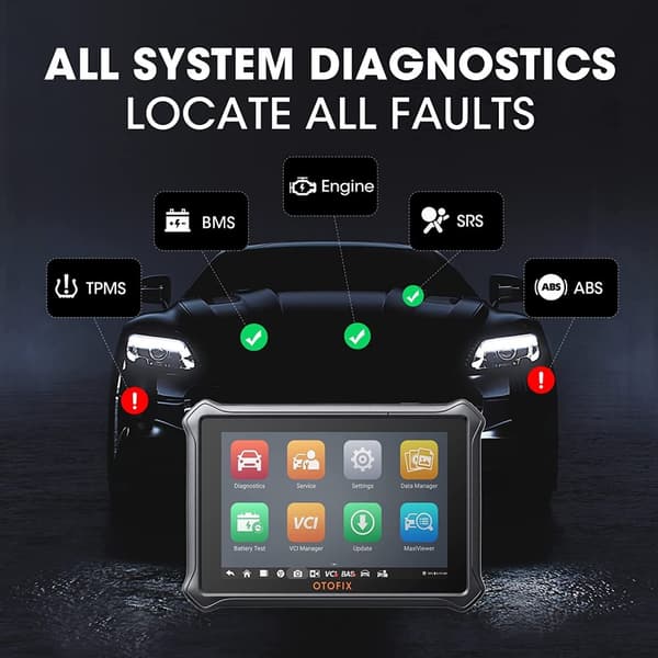 Auton diagnoosityökalu, Bluetooth-yhteys, kaksisuuntainen toiminnallisuus, VALKOINEN