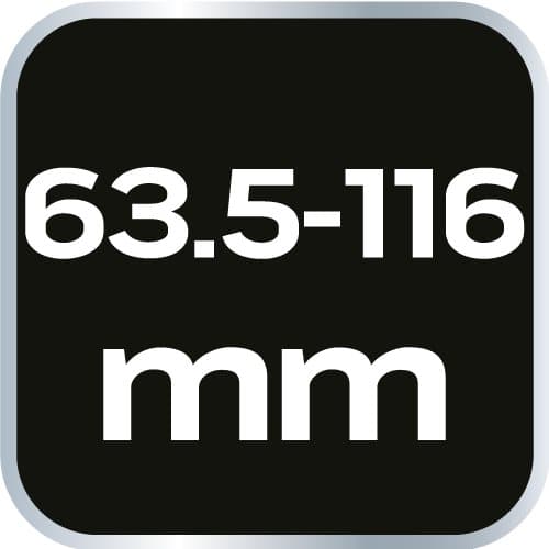 Bøjelig skruenøgle (30° / 60° / 90°), tang til oliefiltre 63,5 - 116 mm