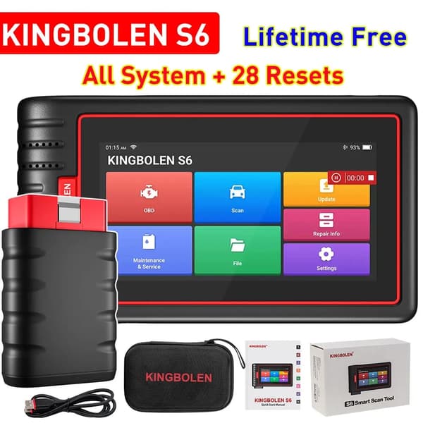 Automaattinen skanneri, Bluetooth-yhteys, kaikkien järjestelmien diagnostiikka, ALL System 28 Resets, Lifetime Free Update