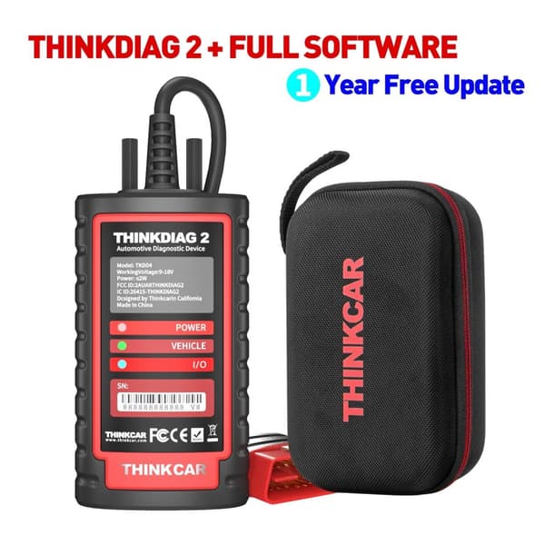 Autodiagnostiikkatyökalu, ilmainen 1 vuoden päivitys, ECU-koodaus, Thinkdiag 2