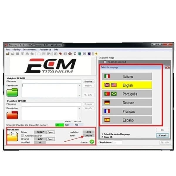 ECM Titanium -ohjelmisto, 26000+ ajuritietokanta, yhteensopivuus Windows 7/8/10 kanssa, lähetä U-levy