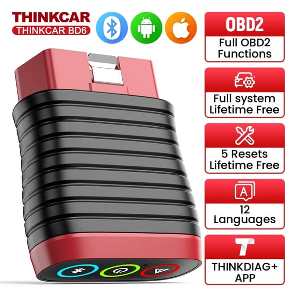 Bil Diagnostisk Værktøj, Bluetooth Forbindelse, Fuldt System Diagnose, THINKCAR BD6