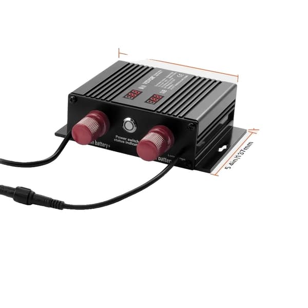 Dobbeltbatteri Smart Isolator, 250A Opladningsstrøm, LCD Status Display,12 24V 250A