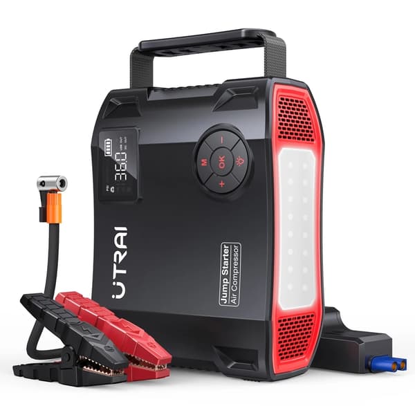 Bilstartare Powerbank, 2000A kapacitet, 150 PSI däckpump,TvåtusenA