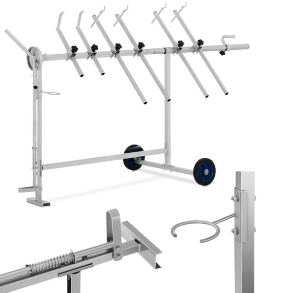 Stativ, roterende malervogn, 360 op til 90 kg, 6 arme, STANDARD