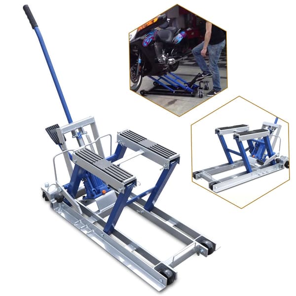 Motorcykellift, Maksimal belastning 680 kg, Nem fodpedalsbetjening, Robust konstruktion