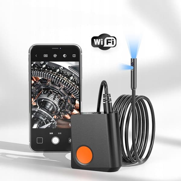 ENDOSKOOPIN TARKASTUSKAMERA 5,5mm WiFi DUO puhelinsovellus IP67 LED 5m