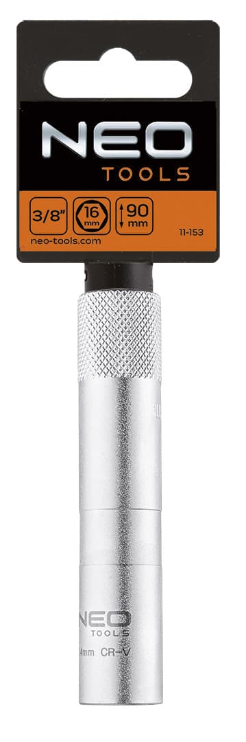 3/8" sytytystulppa-avain, 16 x 90 mm