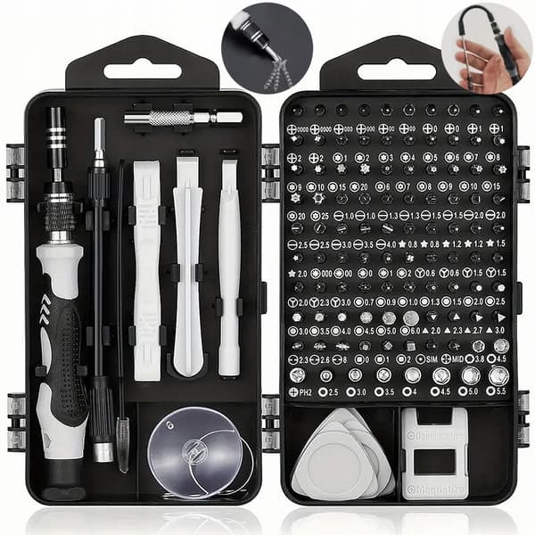 PRECISION SERVICE SKRUETRÆKKER SÆT TORX SKRUETRÆKKER BITS CASE 140 stk.