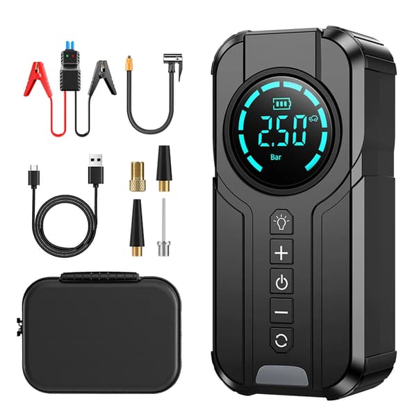 Bærbar Luftkompressor, 10400mAh Batterikapacitet, 180PSI Maksimalt Tryk,10400mAh